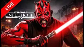 🔴 LIVE - STAR WARS BATTLEFRONT II (2017) - GAMEPLAY APENAS DE DARTH MAUL E LEIA ORGANA - 10 HORAS