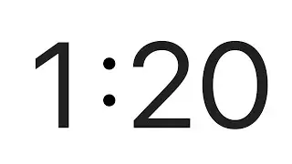 1 Minute 20 Second Timer (80 Seconds)