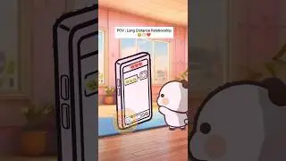 Long distance relationship ft. bubu dudu &hearts;️ #shorts #cute #cartoon #dudububu #bubu #animation