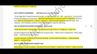 important questions Algorithms (CS3401)@StudyBeats25