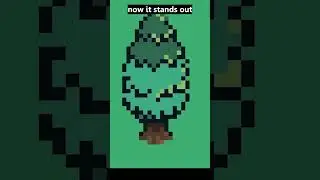 Pixel Art: How to color a tree!