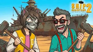 СЛОМАЛИ ОГРОМНЫЙ КОРАБЛЬ! СКОЛЬКО МАТЕРИАЛОВ ПОЛУЧИЛИ? Ship Graveyard Simulator 2