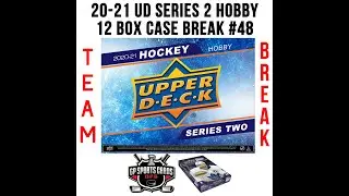 2020-21 UD SERIES 2 HOCKEY 12 BOX HOBBY CASE BREAK #48