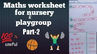 Maths worksheet(part-2) for nursery||Playgroup maths worksheet||daily practice of maths|bacho keliye