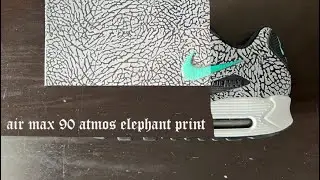 Custom Nike Air Max 90 Atmos Elephant Print + Matching Box