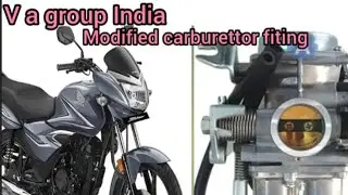 Honda shine modified carburettor fiting work #honda#shine#carburettor#bike #amazing #fitting #spaco