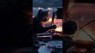 The Last Light on the Rooftop 🌙🐱 | Emotional Cat Story #shorts #cat #catworld #lovelycat #shortfilm