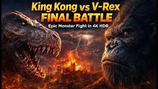 King Kong vs V-Rex FINAL BATTLE | Epic Monster Fight in 4K HDR