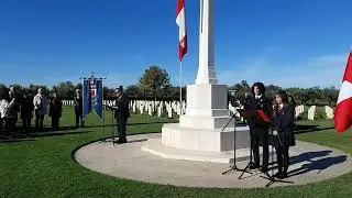 Giornata del ricordo 2025 a Ortona  in contrada San Donato nel Moro River Canadian War Cemetery