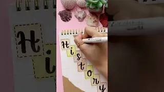 Easy Idea for Front Page: History 📜 #shorts #halyncalligraphy #frontpage