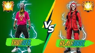 ⚡thunder gaming ⚡ VS. realrobot🤬🤬  ||  OP headshot || must watch