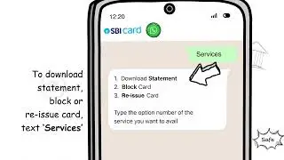 SBI Card's WhatsApp Guide: Download Account Statement & More