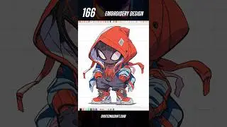 Spiderman embroidery design file #spiderman #marvel #embroiderydesign #machineembroiderydesign