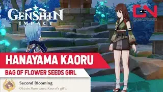 Hanayama Kaoru - Bag of Flower Seeds Girl | Genshin Impact -  Second Blooming Achievement (80k Mora)