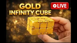 GOLD Infinity Cube 3D Print LIVE 🔥