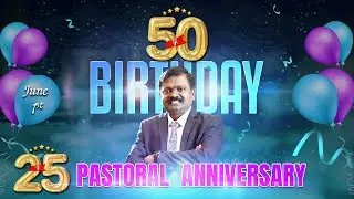 Celebrating God's Faithfulness of 50 Years and 25 Years of Ministry| Rev.Jerry Daniel |CRAG - Trichy