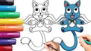How to Draw Happy | Fairy Tail
