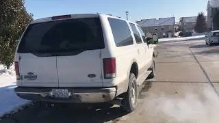 First 7.3 Cold Start with New Injectors
