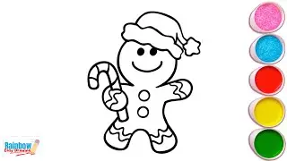 How to Draw a Cute Gingerbread Man | Easy Christmas Drawing for Kids