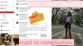 Youtube Monetization Requirements | Achievement Unlocked | Vlog 18 | Mariella Amor