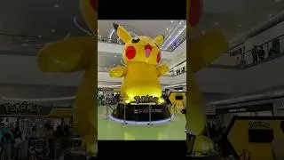 Giant inflatable Pikachu and tons of cool Pokemon merchandise! #pokemon #pokemoncards #pikachu