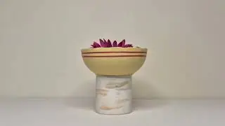 Mixing Concrete & Making an Easy Concrete Pot with Broken Tiles & Washi Tape