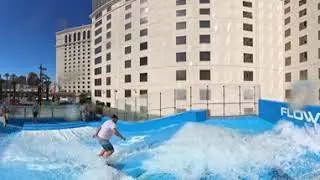 X4 Insta360 Las Vegas Surf Planet Hollywood Resort FlowRider Water Attraction Ride 8k 2024
