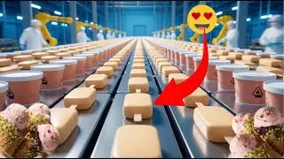 Inside the Ice Cream Mega Factory &ndash; (Full Process) 50 Tons Made Daily