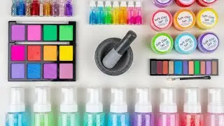 Satisfying Video Mixing Makeup Cosmetics into Clear Slime Making Shaving Foam Bath Soap GoGo ASMR