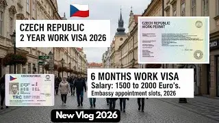  🇨🇿Czech Republic Work Visa 2026,Czech Republic Embassy Appointment New Update,Czech Republic Jobs, 