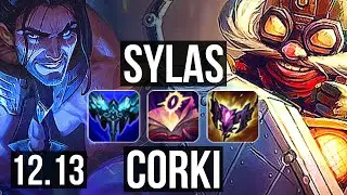 SYLAS vs CORKI (MID) | 10/1/7, 66% winrate, Rank 8 Sylas, Legendary | EUW Challenger | 12.13