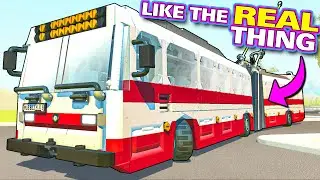 This Articulated Trolley Bus Build is More Detailed Than You Think!
