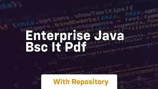 enterprise java bsc it pdf