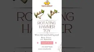 Rotating Hammer Toy for Kids 🔨 | Boost Fine Motor Skills & Focus Through Play #shorts #hammertoy