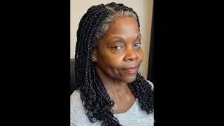 Gray Hair Braids/Hairstyles/For Women over 40!