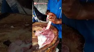 Meat Cutting Skills 🍖 #butcherskills #meat #meatmarket #goatmeatcutting  #butcherlife #fishcutting