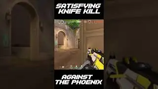 Satisfying knife kill against the phoenix in Valorant