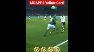 Mbappe Yellow Card Moment in Football Field 😂😂😂