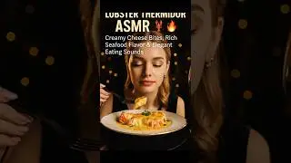 Lobster Thermidor ASMR 🦞🔥 | Creamy Cheese Bites, Rich Seafood Flavor & Elegant Eating Sounds #food