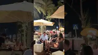 Fuengirola promenade at night in Costa del Sol 😊😮🇪🇸 #shorts #travel #trending