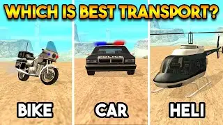POLICE BIKE VS POLICE CAR VS POLICE HELICOPTER - GTA SAN ANDREAS BEST POLICE VEHICLE