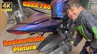 Restaurando Pintura Camaleon Suzuki GSXR750