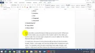 MS Word Text Block  Chapter 6