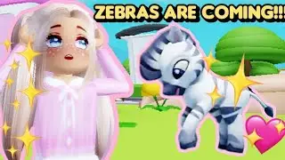 ZEBRAS ARE COMING?!! *Confirmed* 🐴😍✨(Roblox RoPets News)💗