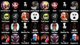 Games: Ice Scream 4, Eyes The Horror Game, Slendrina The Celalr, Granny 2, Troll Quest Horror...