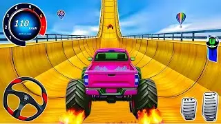 Monster Truck Mega Ramp Racing 3D - Car Stunts Extreme GT Impossible Driver - Android Gameplay