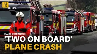 'Two on board' Littleborough plane crash with HUGE emergency services response