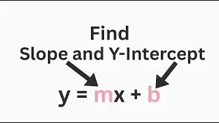 How to Find Slope and Y-Intercept (y = mx + b)