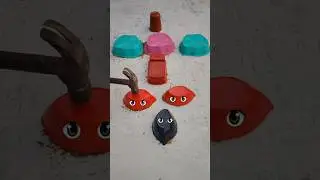 OMG Amazing surprise as the Sand Cup Cake breaks 🤡 #shortsfeed #funny #viral