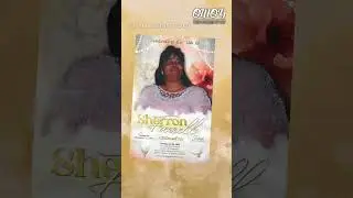 Sherron Farrell Funeral Program Design - Small Single Fold
